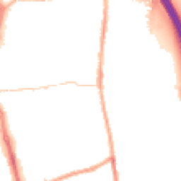 Night-time road noise heatmap for PR6 0TP