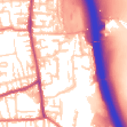 Daytime road noise heatmap for PR6 0TW