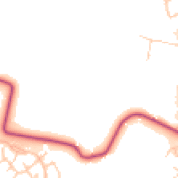 Daytime road noise heatmap for PR6 7DY