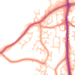 Daytime road noise heatmap for PR6 7EG