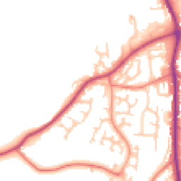 Daytime road noise heatmap for PR6 7ET