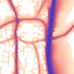 Daytime road noise heatmap for PR6 7FG