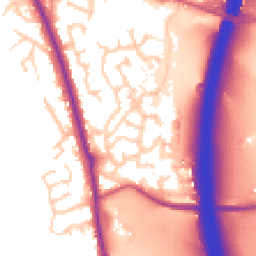 Daytime road noise heatmap for PR6 7GZ
