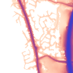 Daytime road noise heatmap for PR6 7HB