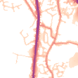 Daytime road noise heatmap for PR6 7HD