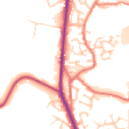 Daytime road noise heatmap for PR6 7HN