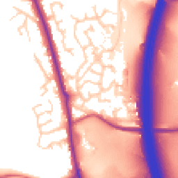 Daytime road noise heatmap for PR6 7JX
