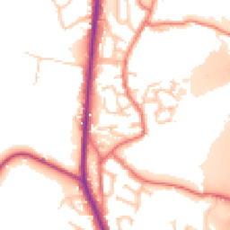 Daytime road noise heatmap for PR6 7LG