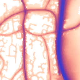 Daytime road noise heatmap for PR6 7QP