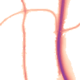 Night-time road noise heatmap for PR6 7QP