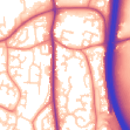 Daytime road noise heatmap for PR6 7RE