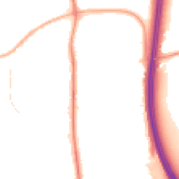 Night-time road noise heatmap for PR6 7RE