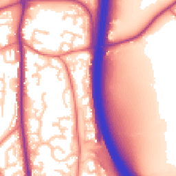 Daytime road noise heatmap for PR6 7SQ