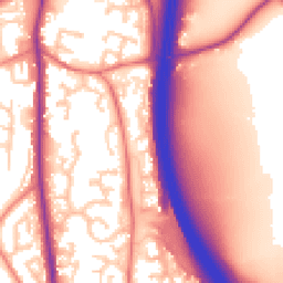 Daytime road noise heatmap for PR6 7SW