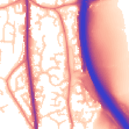 Daytime road noise heatmap for PR6 7TQ