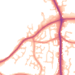 Daytime road noise heatmap for PR6 7US