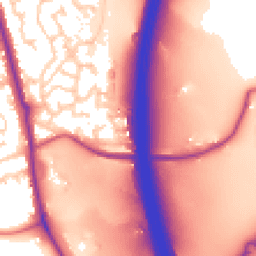 Daytime road noise heatmap for PR6 7YE