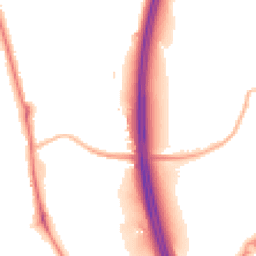 Night-time road noise heatmap for PR6 7YE