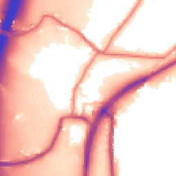 Daytime road noise heatmap for PR6 8AH