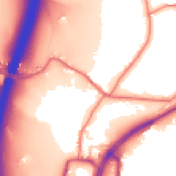 Daytime road noise heatmap for PR6 8AQ
