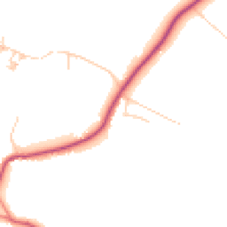 Daytime road noise heatmap for PR6 8AU