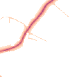 Daytime road noise heatmap for PR6 8AX