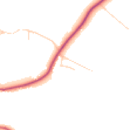 Daytime road noise heatmap for PR6 8AY