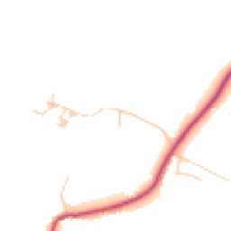 Daytime road noise heatmap for PR6 8AZ