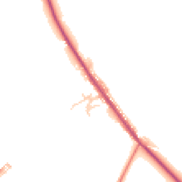 Daytime road noise heatmap for PR6 8DQ