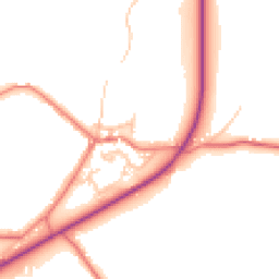 Daytime road noise heatmap for PR6 8EG
