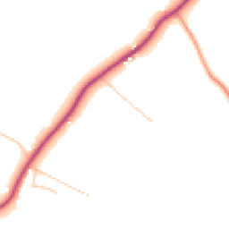 Daytime road noise heatmap for PR6 8EQ