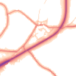 Daytime road noise heatmap for PR6 8ES