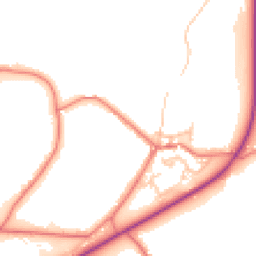 Daytime road noise heatmap for PR6 8EX