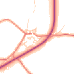Daytime road noise heatmap for PR6 8HB