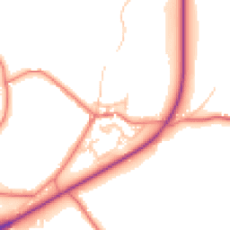 Daytime road noise heatmap for PR6 8HG