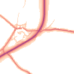 Daytime road noise heatmap for PR6 8HH