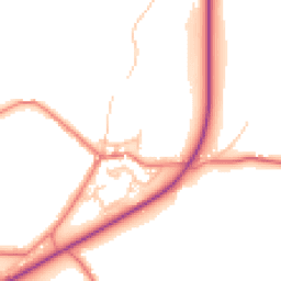 Daytime road noise heatmap for PR6 8HJ