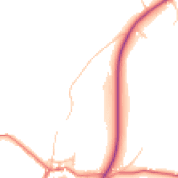 Daytime road noise heatmap for PR6 8HN