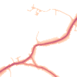 Daytime road noise heatmap for PR6 8JB