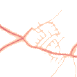 Daytime road noise heatmap for PR6 8PZ