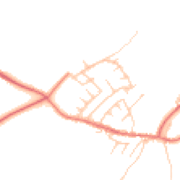 Daytime road noise heatmap for PR6 8QA