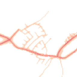 Daytime road noise heatmap for PR6 8QB