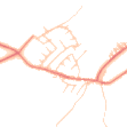 Daytime road noise heatmap for PR6 8QD