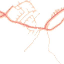 Daytime road noise heatmap for PR6 8QN