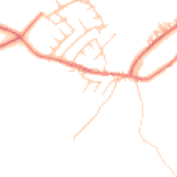 Daytime road noise heatmap for PR6 8QW