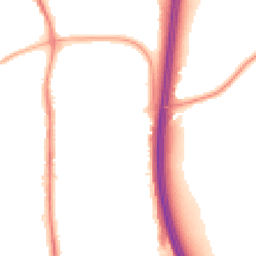 Night-time road noise heatmap for PR6 8RA