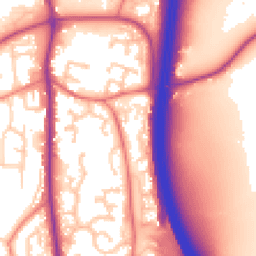 Daytime road noise heatmap for PR6 8RP