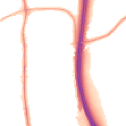Night-time road noise heatmap for PR6 8RP