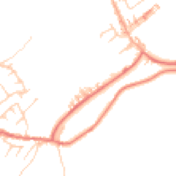 Daytime road noise heatmap for PR6 8RQ