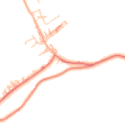 Daytime road noise heatmap for PR6 8RW